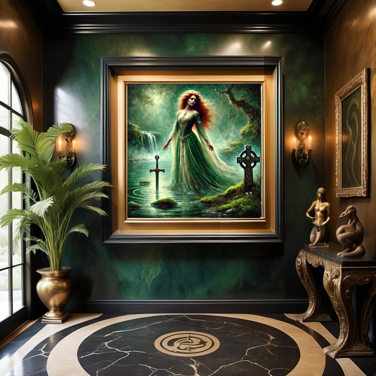 Lady of the Lake Art Print: Celtic Goddess, Arthurian Legend (Digital Download)