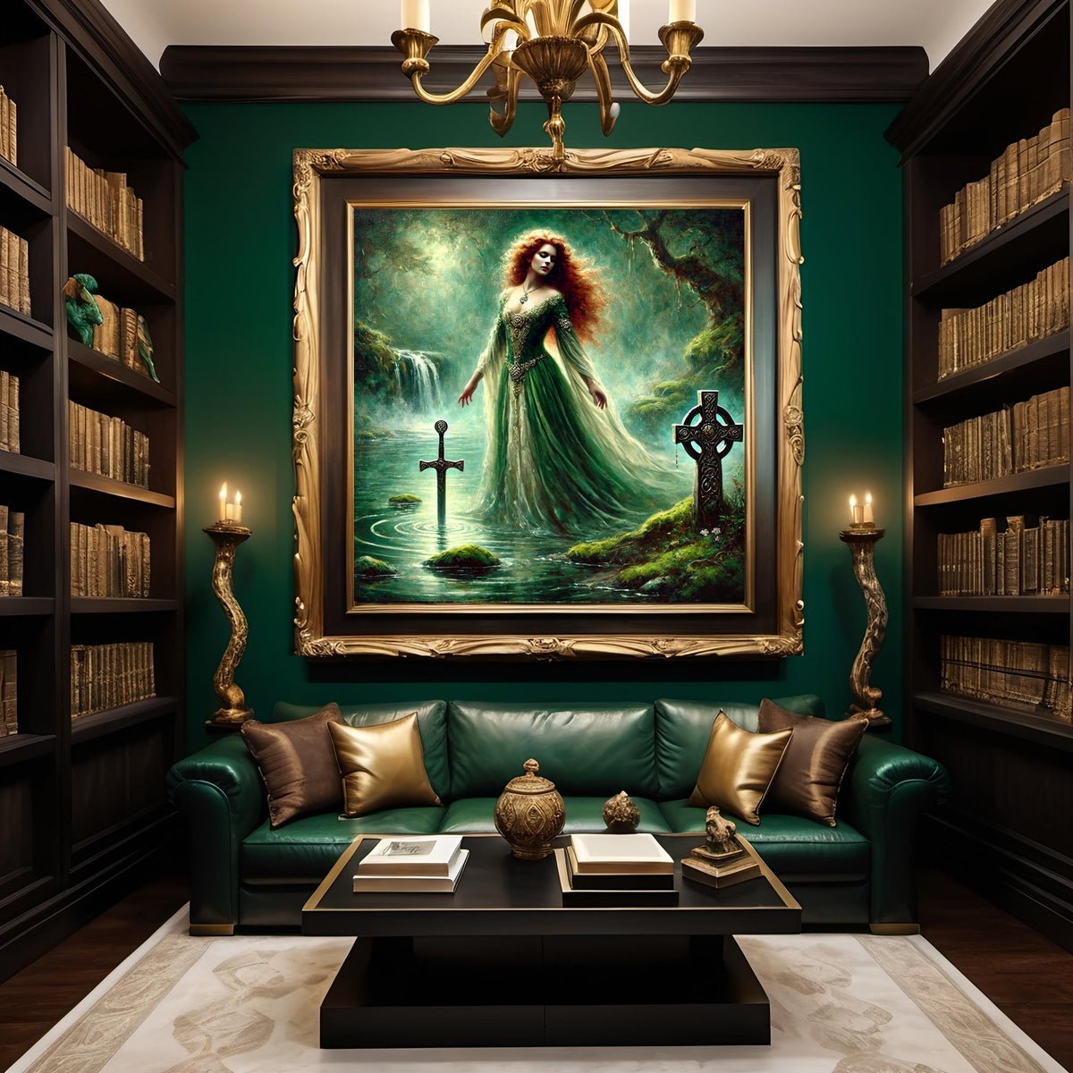 Lady of the Lake Art Print: Celtic Goddess, Arthurian Legend (Digital Download)