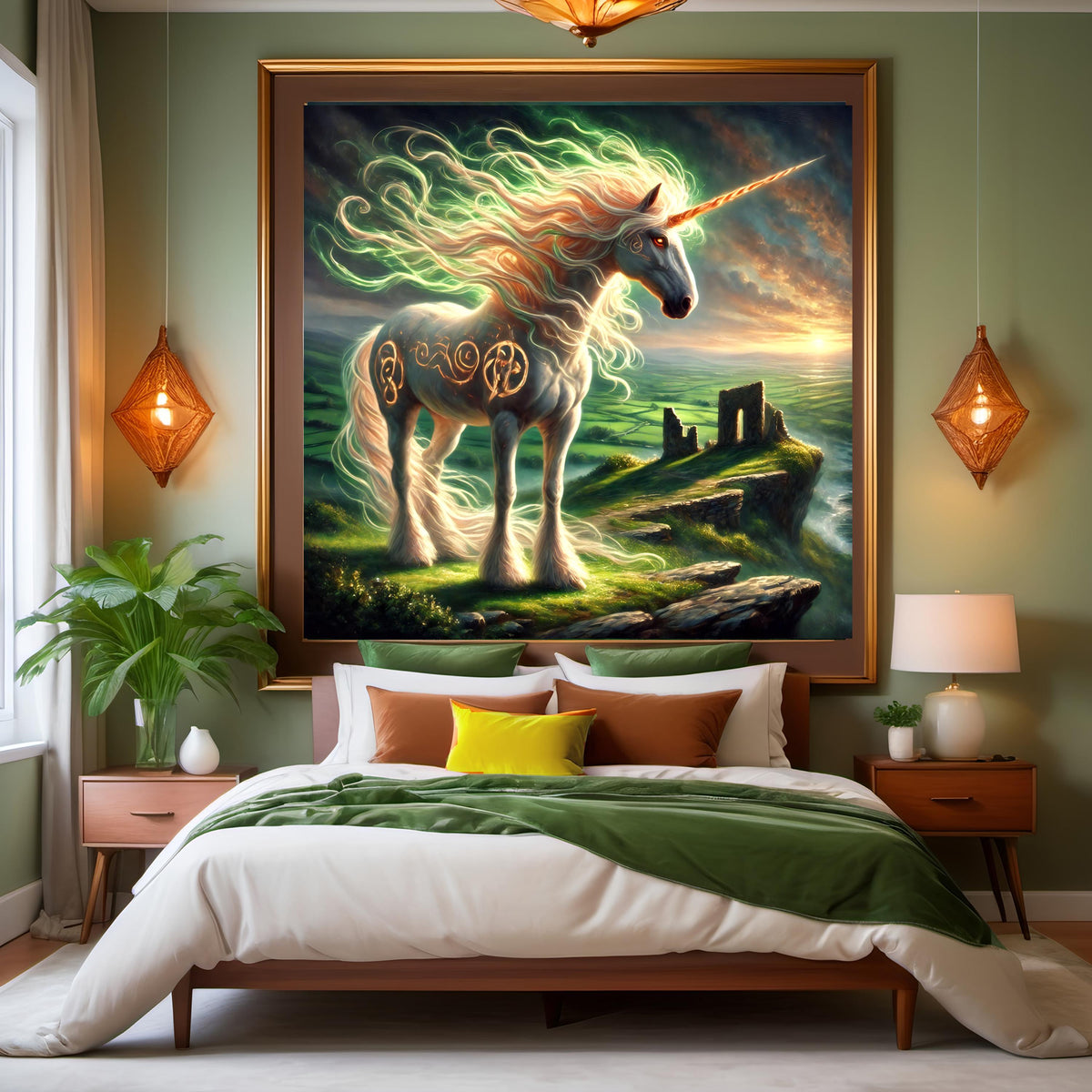 Celtic Unicorn Art Print: Irish Mythology Fantasy Decor (Digital Download) 2