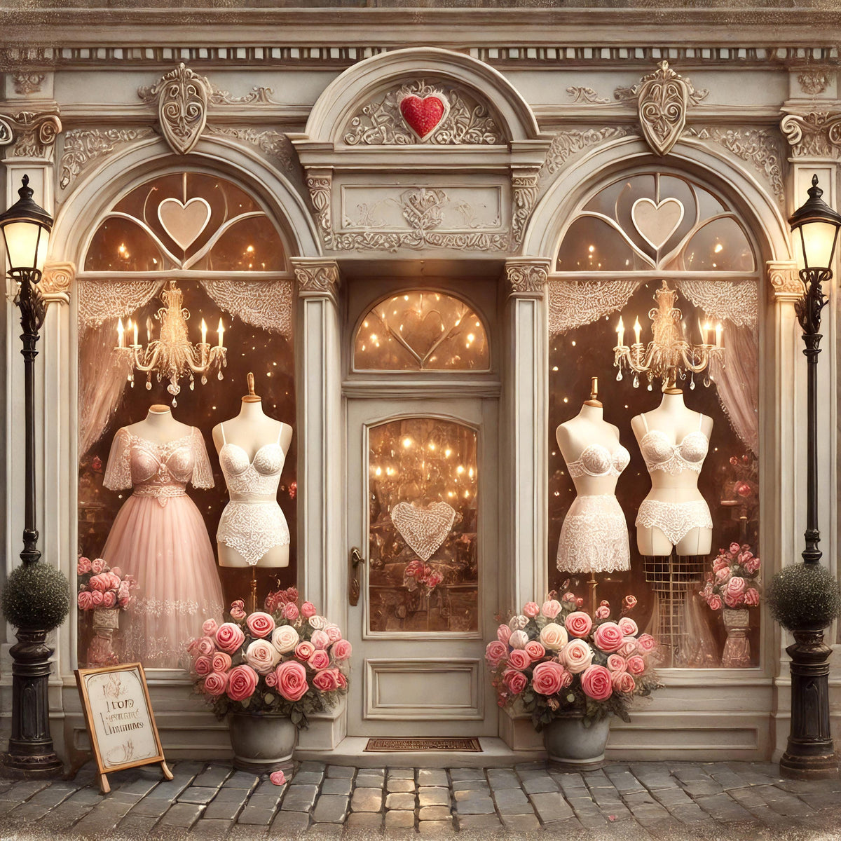 Elegant Lingerie Boutique: French Vintage Bedroom Wall Art with Feminine Paris Charm (Digital Download)