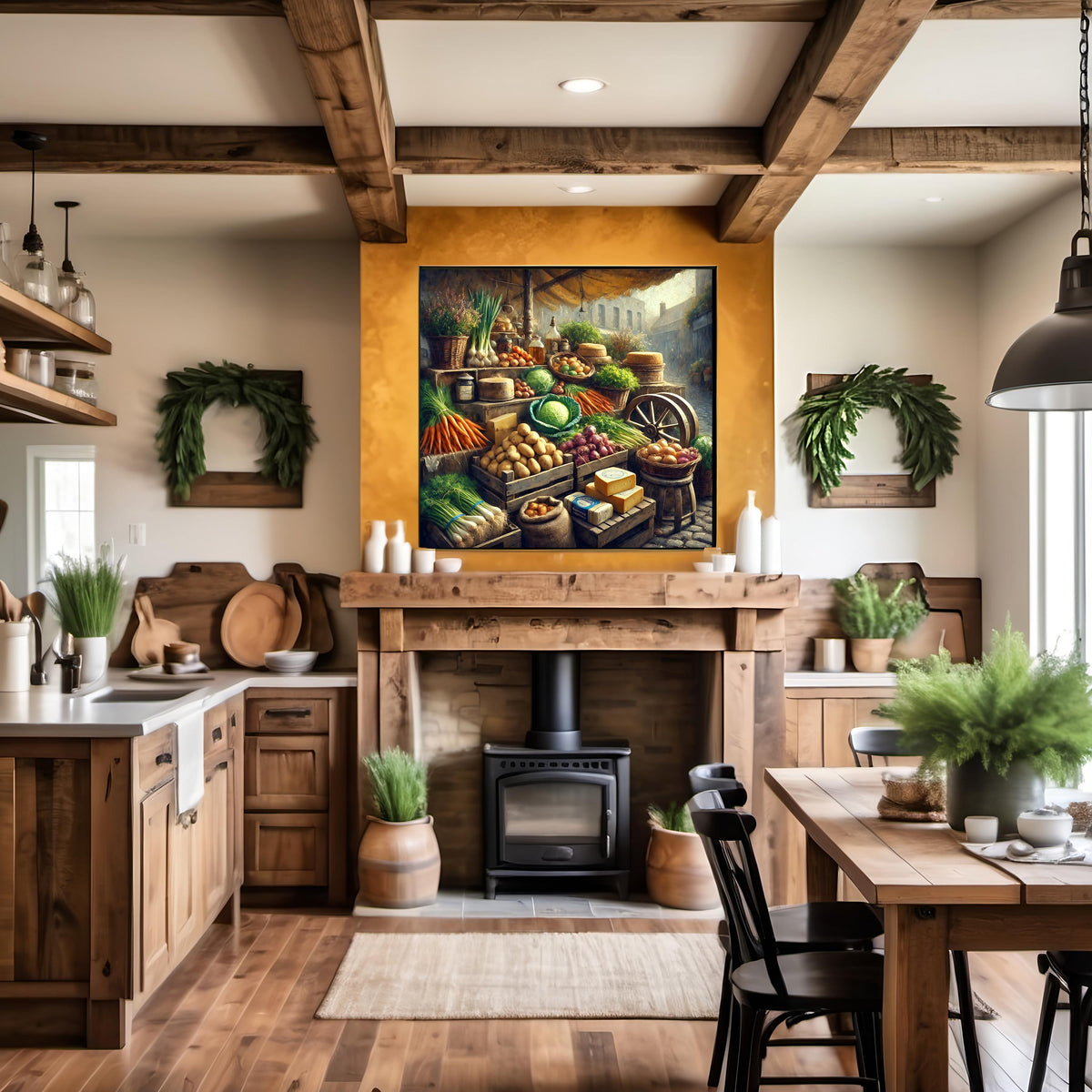 Vintage Irish Farm Stand Print: Rustic Country Market Wall Art (Digital Download)
