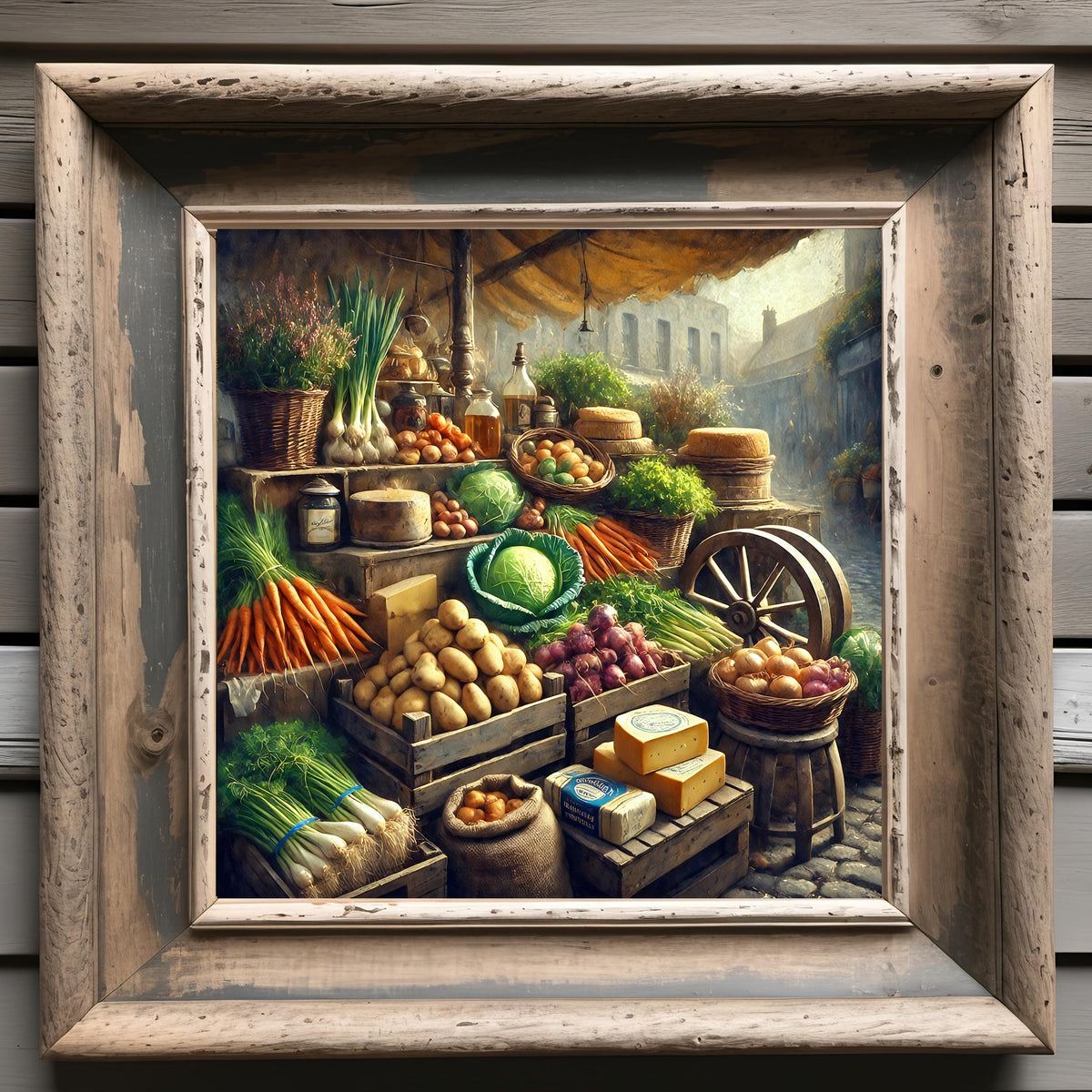 Vintage Irish Farm Stand Print: Rustic Country Market Wall Art (Digital Download)