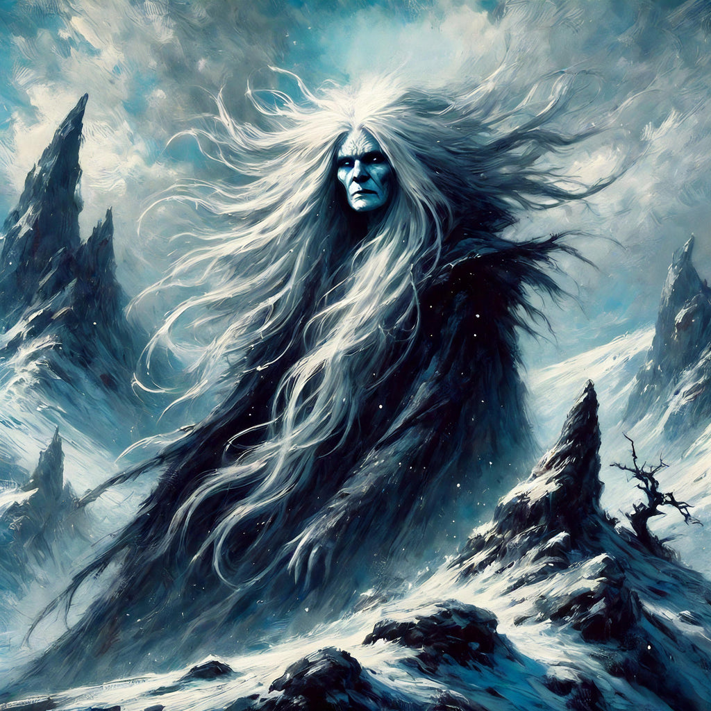 Cailleach Winter Spirit Print: Dark Gothic Fantasy Wall Art (Digital Download)