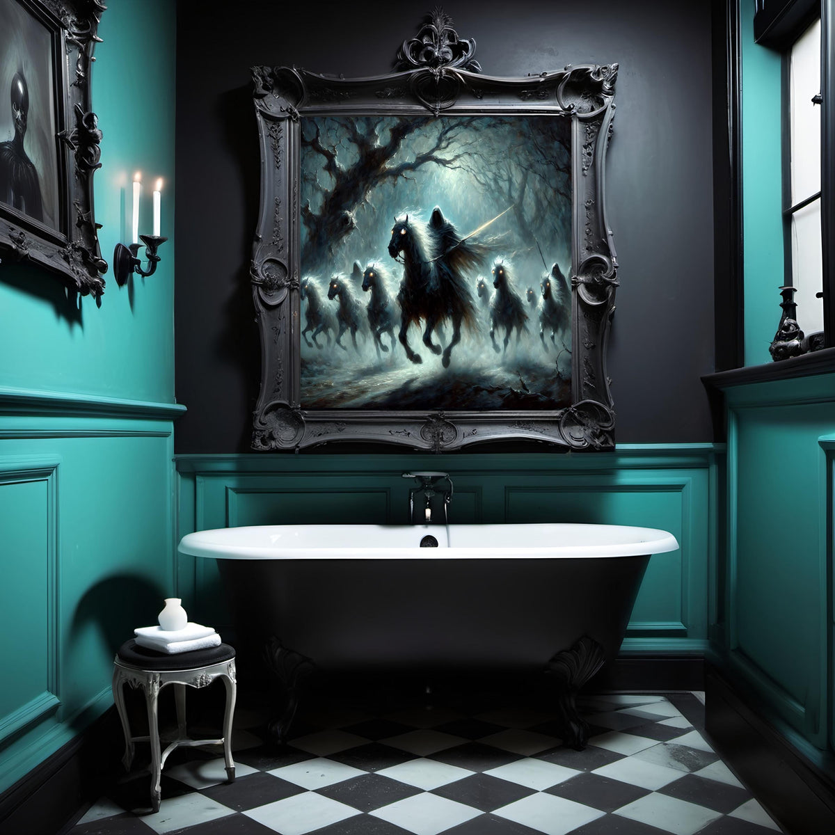 The Wild Hunt Digital Print: Gothic Dark Fantasy Wall Art (Digital Download)
