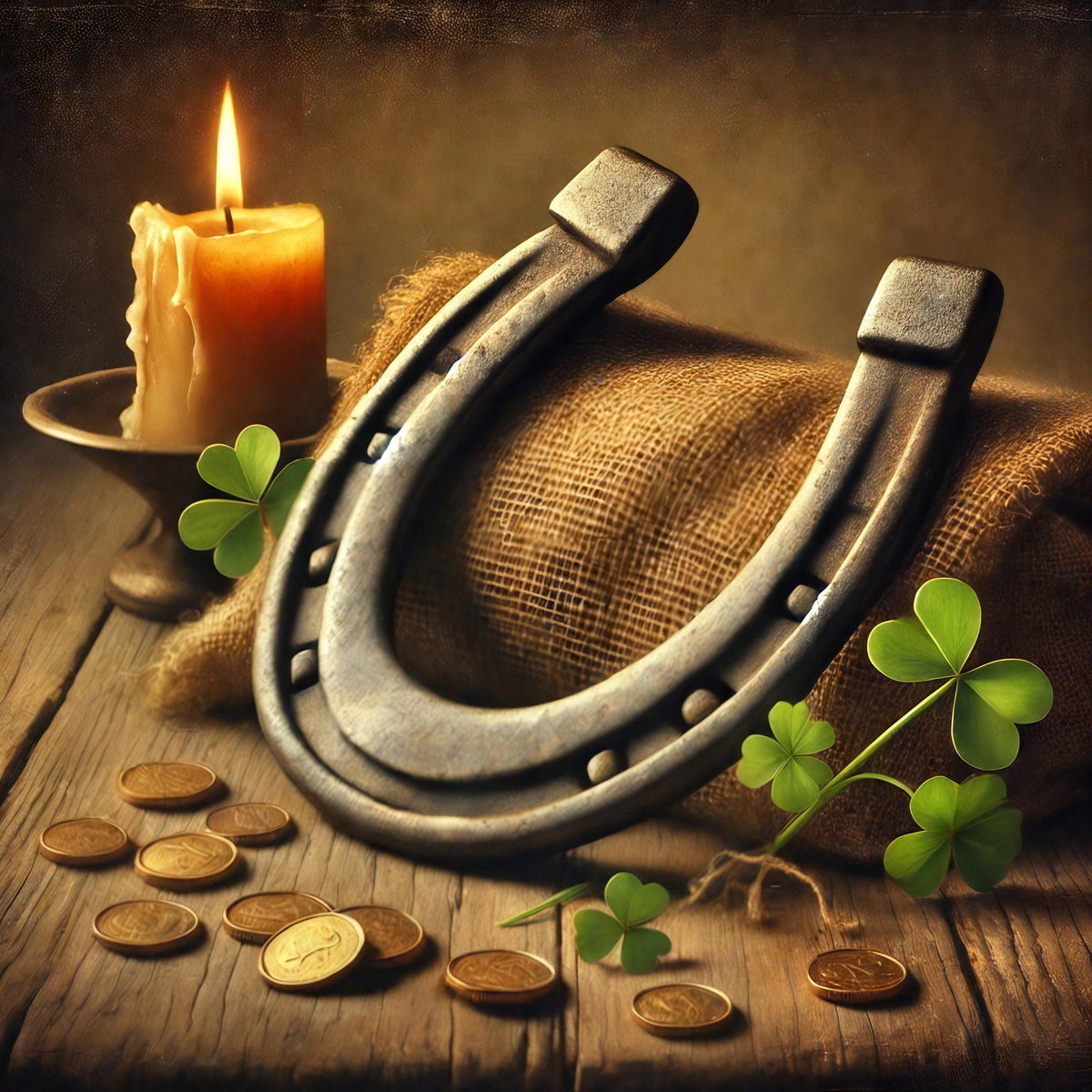 Vintage Horseshoe Still Life Print: Irish Luck Home Decor (Digital Download)