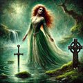 Lady of the Lake Art Print: Celtic Goddess, Arthurian Legend (Digital Download)