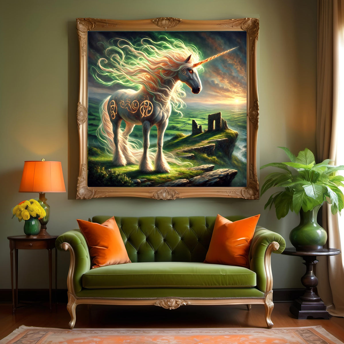Celtic Unicorn Art Print: Irish Mythology Fantasy Decor (Digital Download) 2