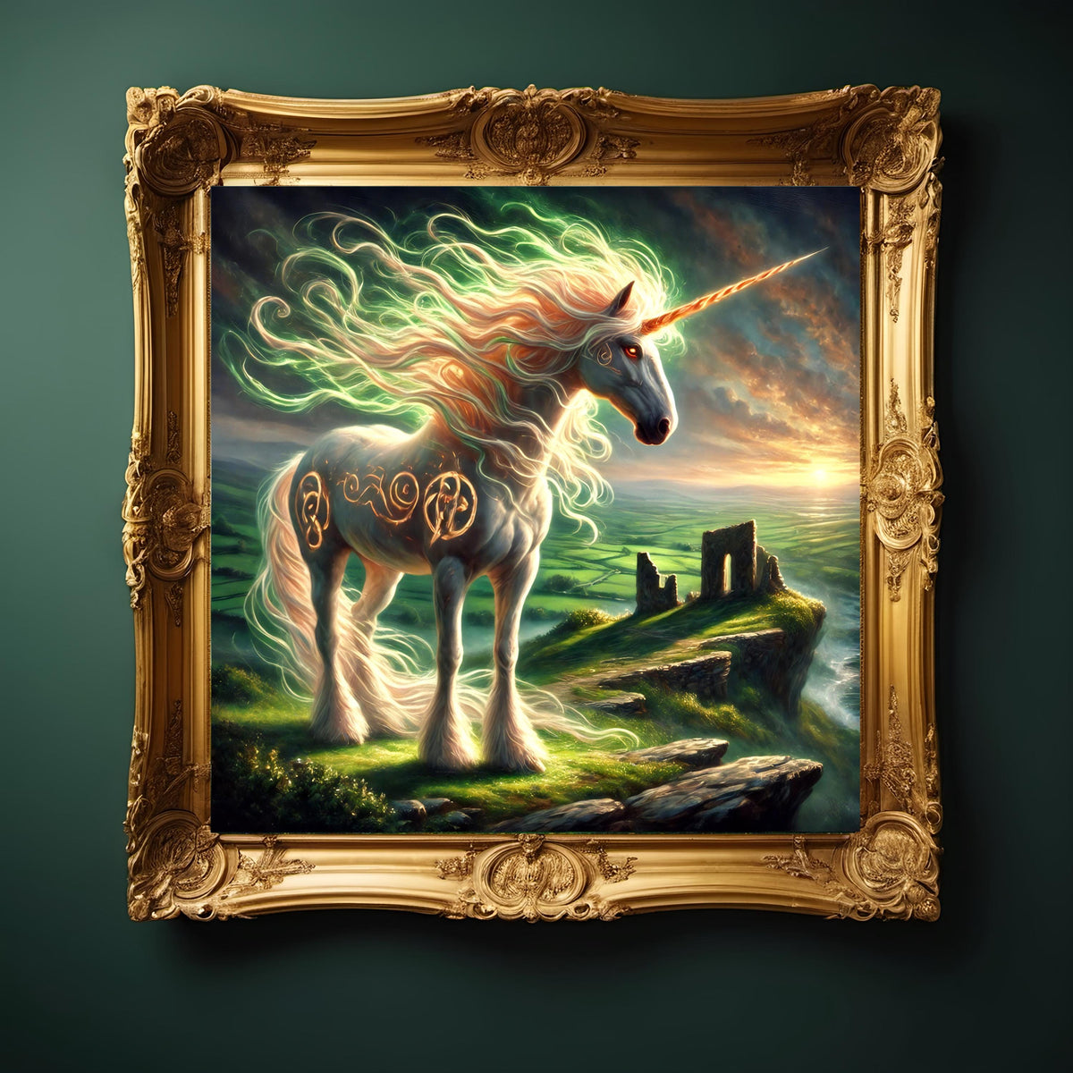 Celtic Unicorn Art Print: Irish Mythology Fantasy Decor (Digital Download) 2