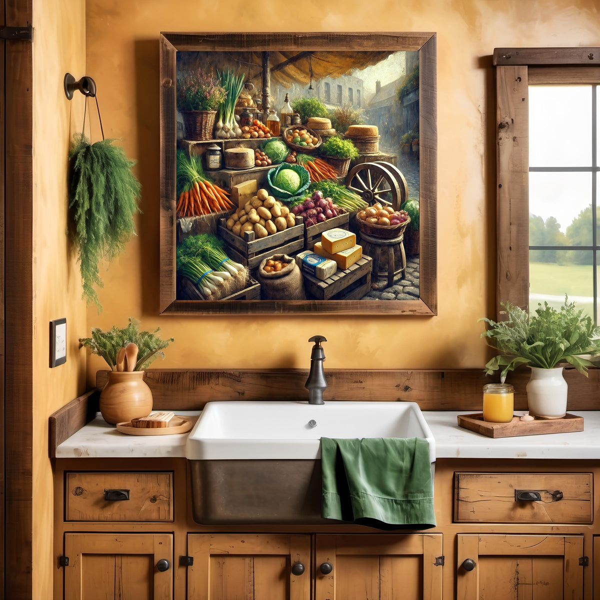 Vintage Irish Farm Stand Print: Rustic Country Market Wall Art (Digital Download)