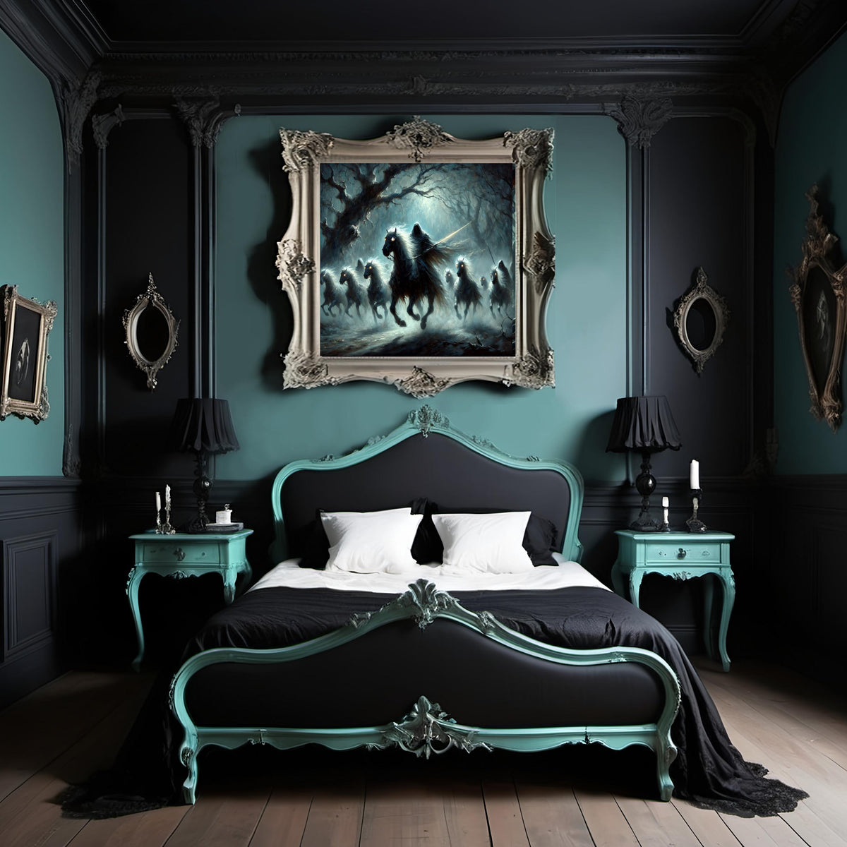 The Wild Hunt Digital Print: Gothic Dark Fantasy Wall Art (Digital Download)