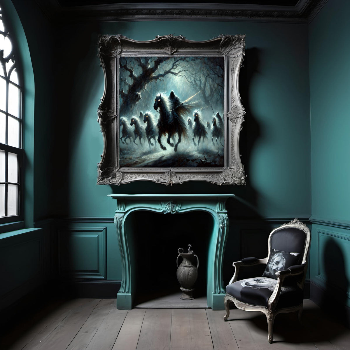 The Wild Hunt Digital Print: Gothic Dark Fantasy Wall Art (Digital Download)