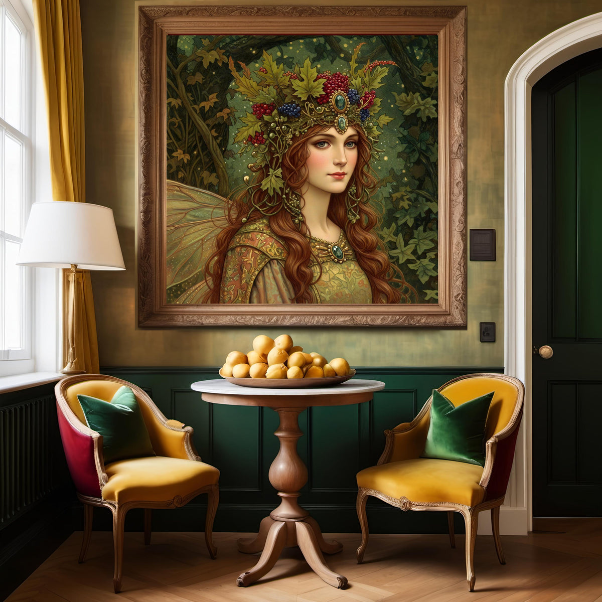 Celtic Fairy Queen Art Print: Enchanted Forest Goddess (Digital Download)