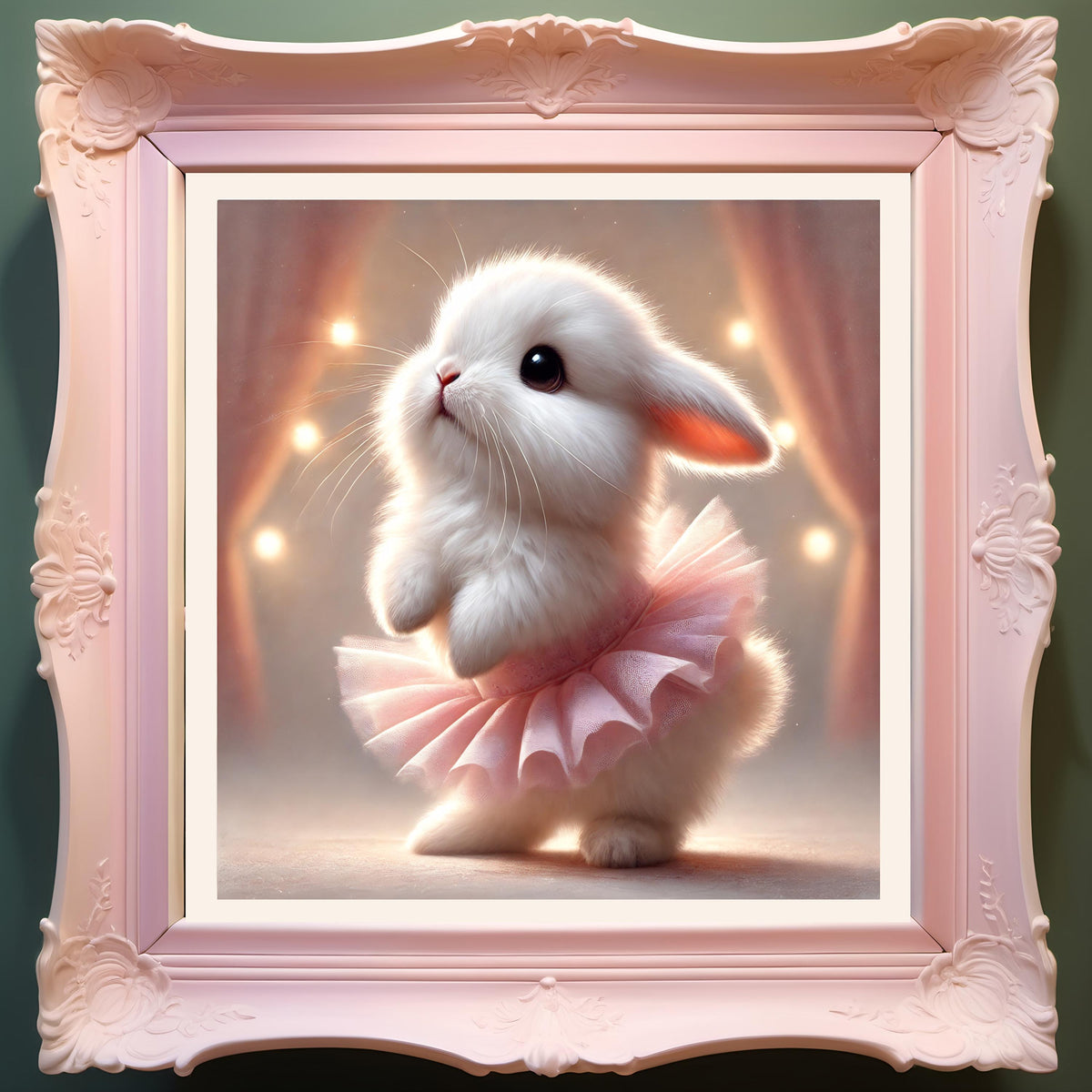 Ballet Bunny Print: Whimsical Nursery Wall Art (Digital Download)