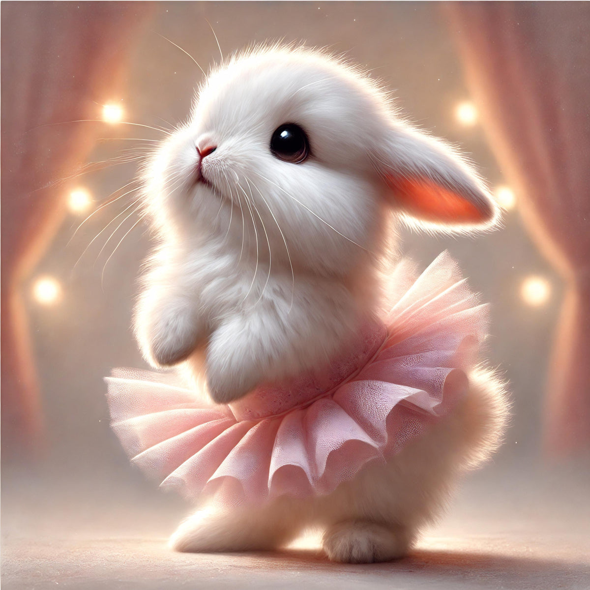 Ballet Bunny Print: Whimsical Nursery Wall Art (Digital Download)