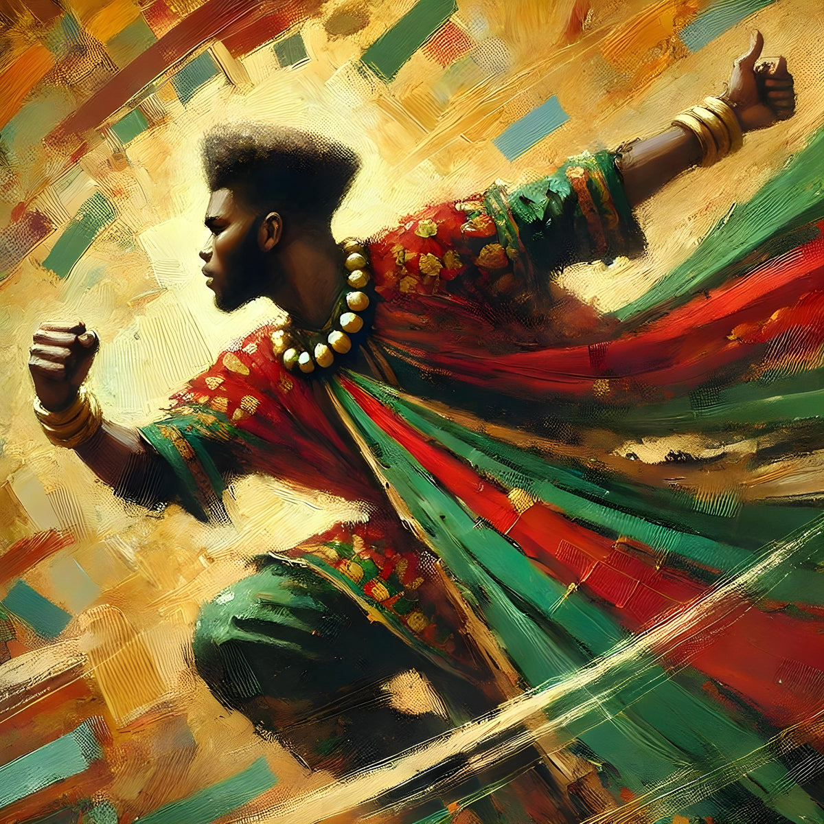 Juneteenth Dance Art Print: Black Pride, Freedom Celebration (Digital Download)