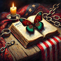 Juneteenth Butterfly Print: Symbolic Emancipation Art (Digital Download)