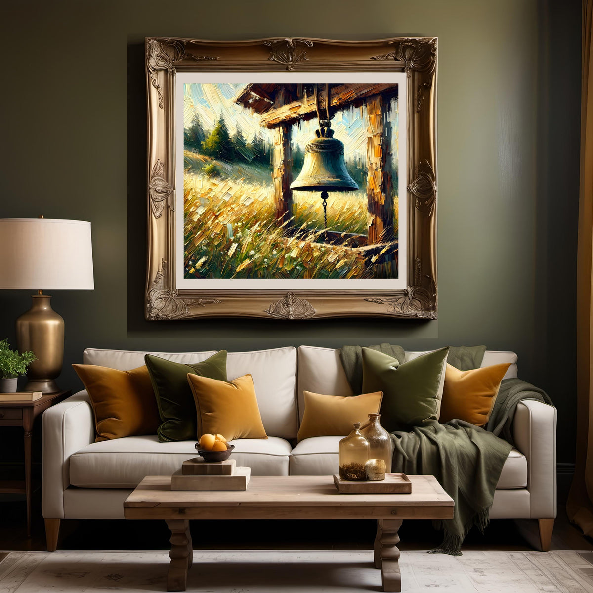 Liberty Bell Meadow Print: Rustic Americana Landscape Art (Digital Download)