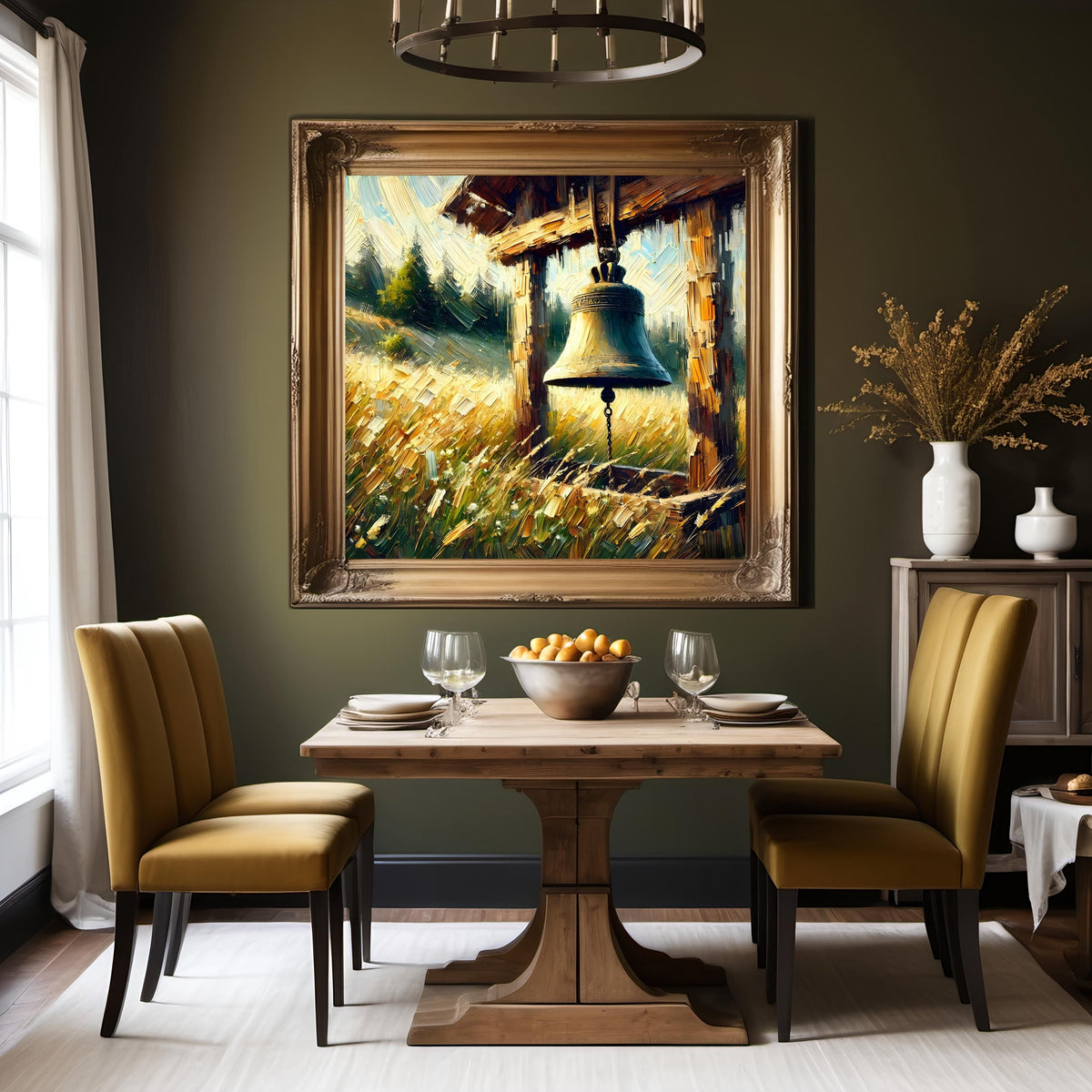 Liberty Bell Meadow Print: Rustic Americana Landscape Art (Digital Download)