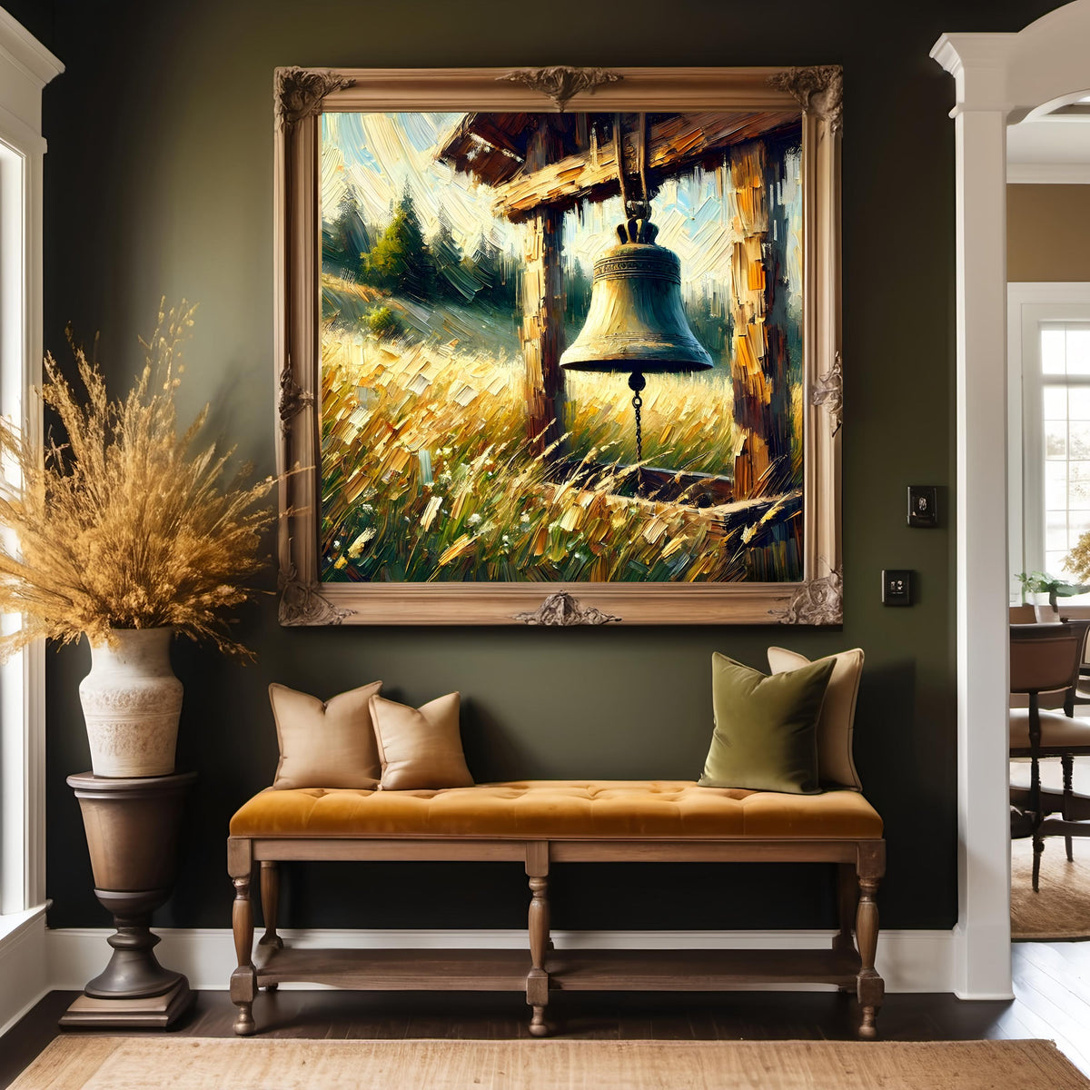 Liberty Bell Meadow Print: Rustic Americana Landscape Art (Digital Download)