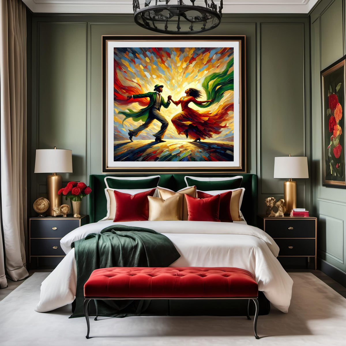 Juneteenth Dance Art Print: Black Couple, Freedom & Unity (Digital Download)