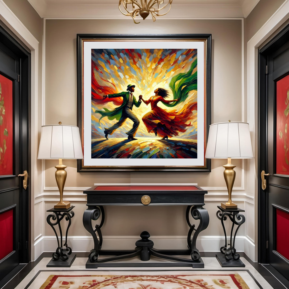 Juneteenth Dance Art Print: Black Couple, Freedom & Unity (Digital Download)