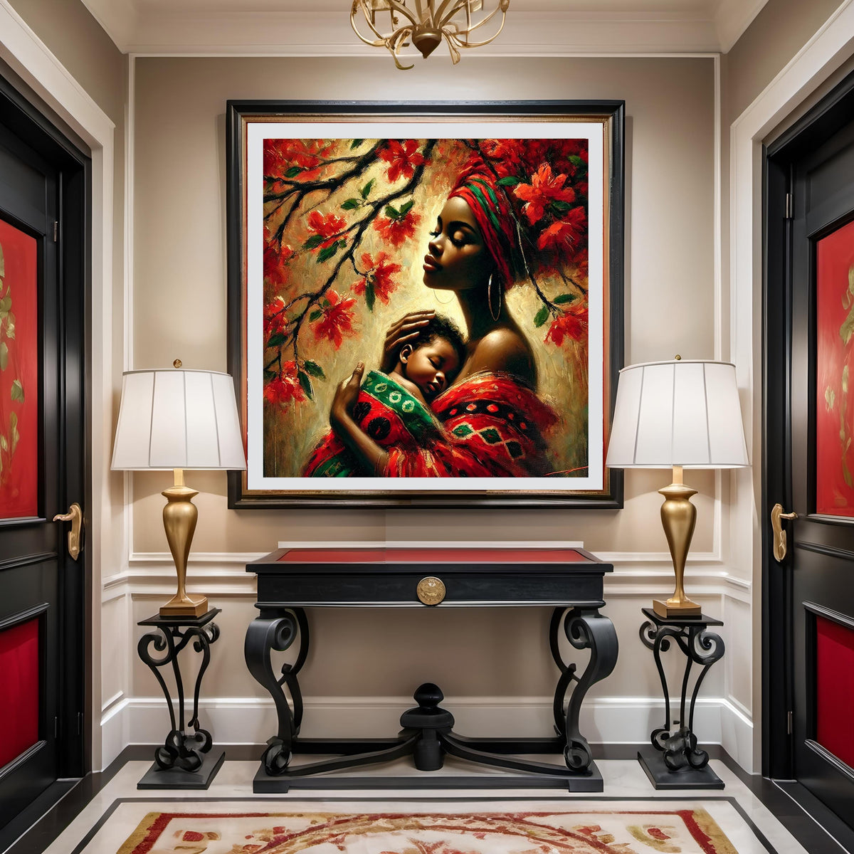 Juneteenth Mother and Child Art Print: Black Heritage Decor (Digital Download)