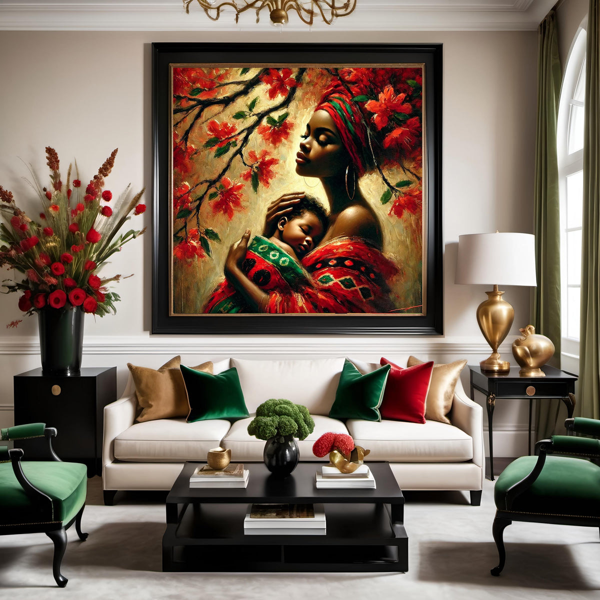Juneteenth Mother and Child Art Print: Black Heritage Decor (Digital Download)
