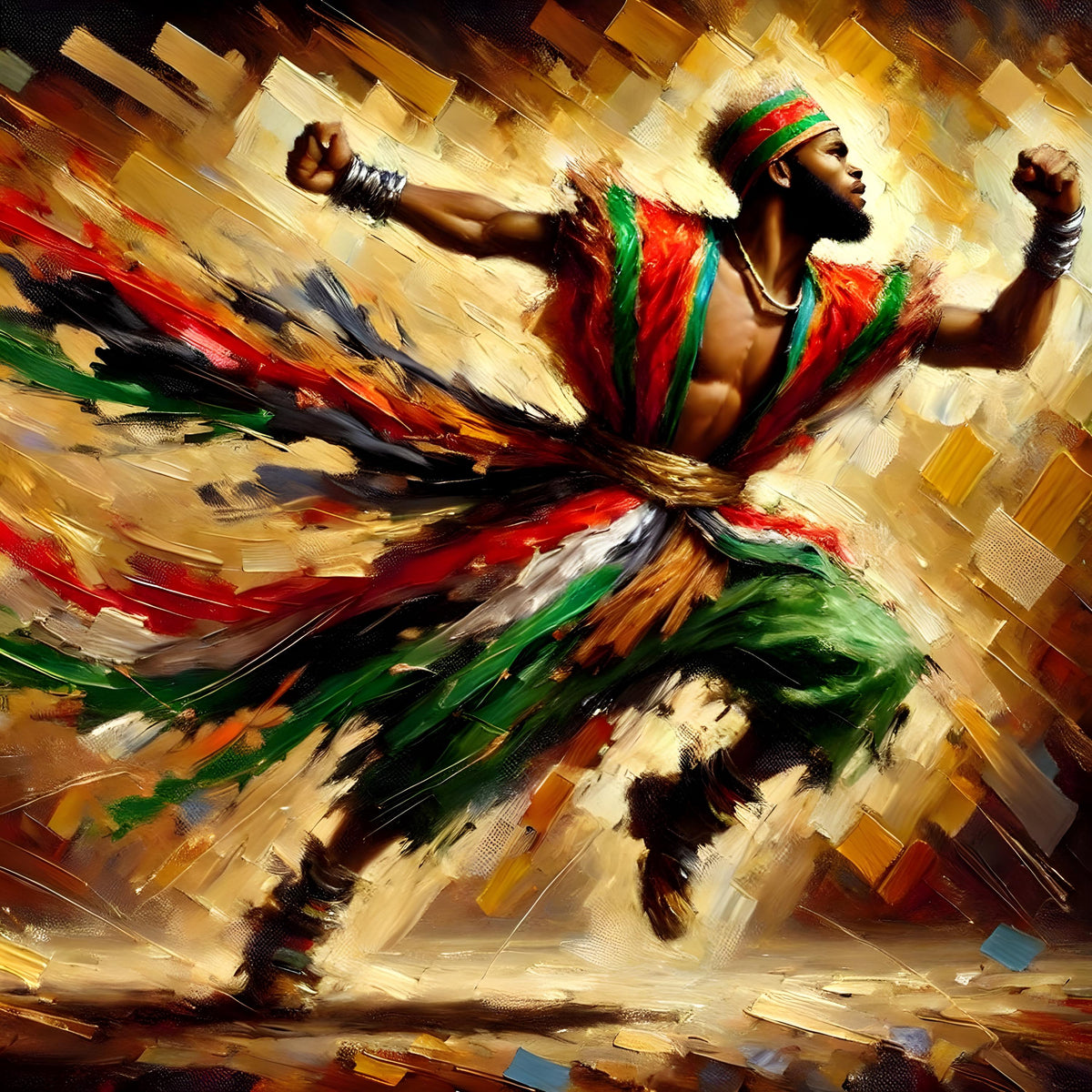 Juneteenth Dance Art Print: Black Pride, Cultural Decor (Digital Download)