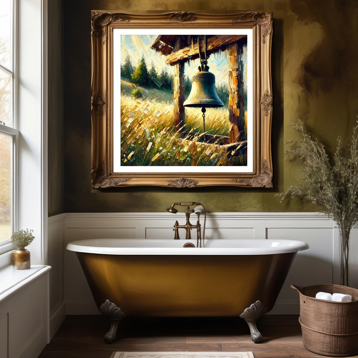 Liberty Bell Meadow Print: Rustic Americana Landscape Art (Digital Download)