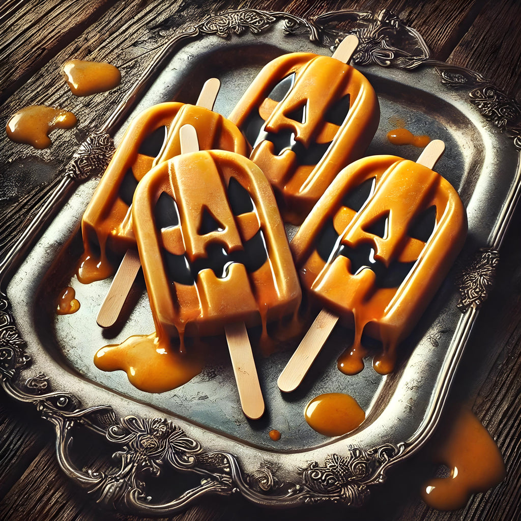 Vintage Halloween Popsicle Art Print: Melting Jack-o'-Lantern (Digital Download)