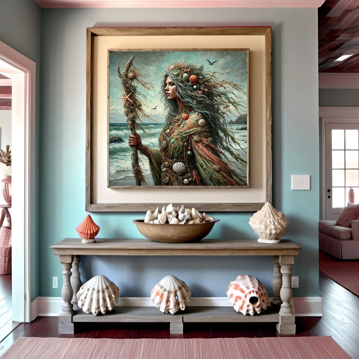 Sea Witch Art Print: Coastal Fantasy Sorceress (Digital Download)