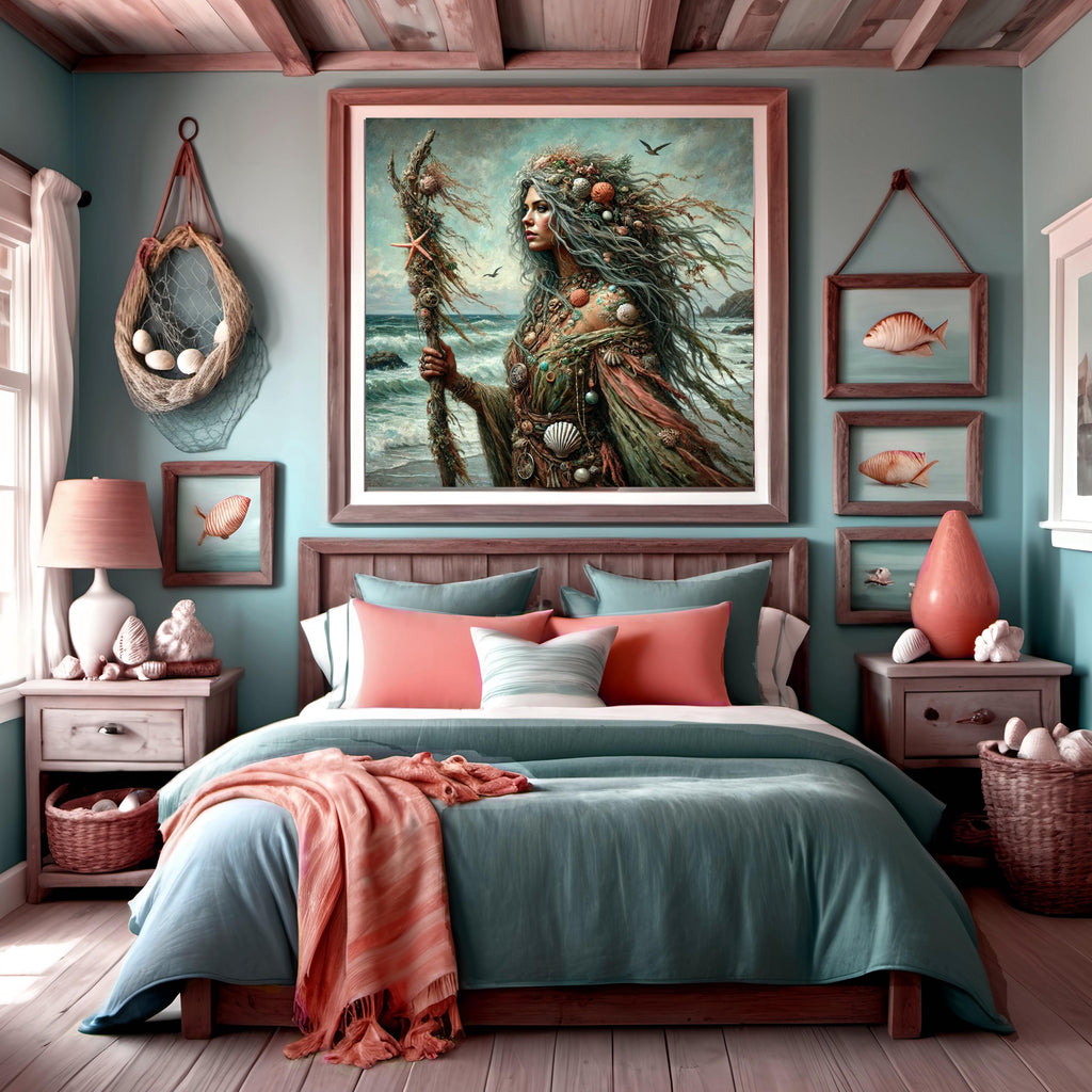 Sea Witch Art Print: Coastal Fantasy Sorceress (Digital Download)