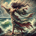 Sea Witch Art Print: Storm Sorceress Fantasy Decor (Digital Download)