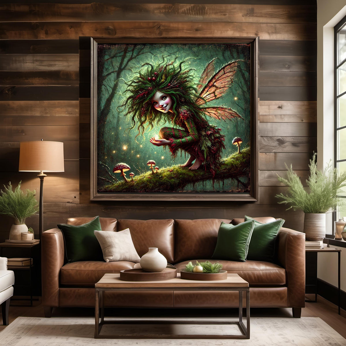 Glowing Forest Fairy Art: Whimsical Woodland Cottagecore (Digital Download)