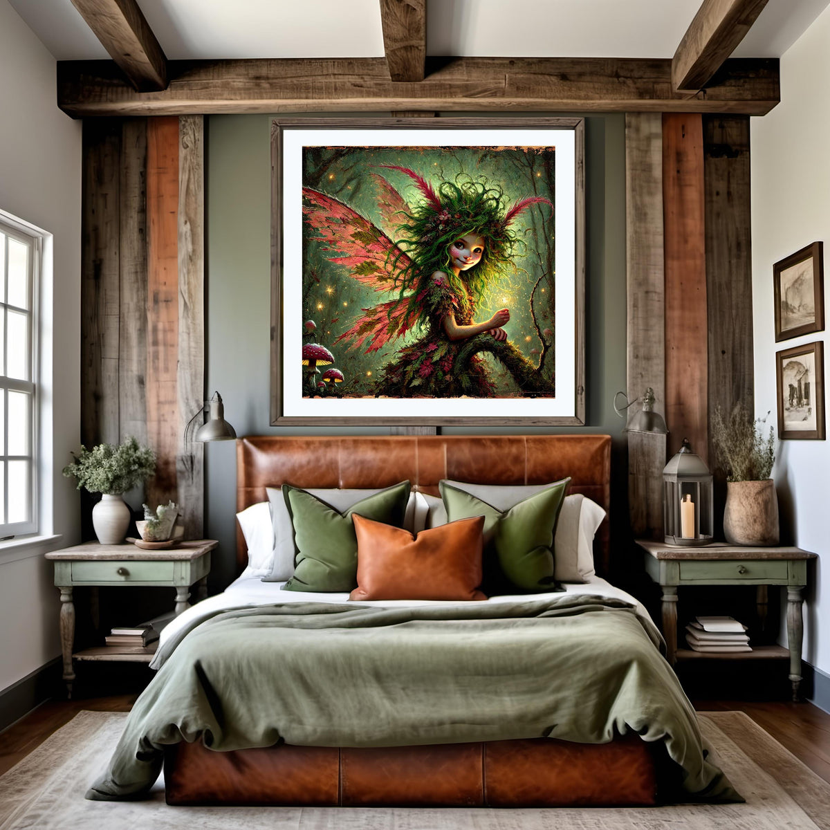 Forest Nymph Art Print: Sparkling Wings, Woodland Fairy (Digital Download)