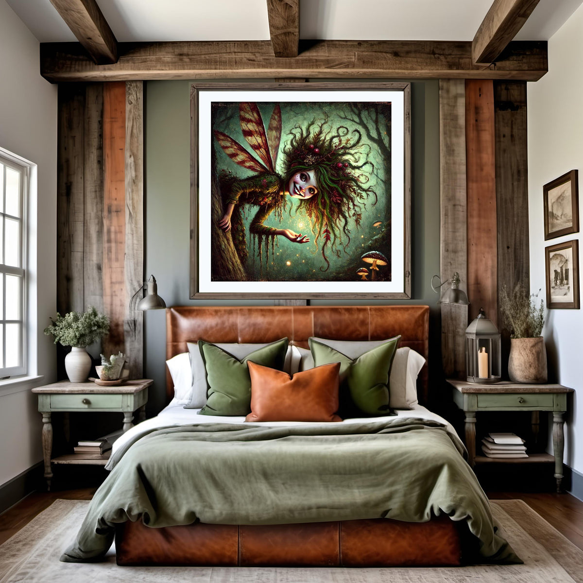 Whimsical Woodland Fairy Art Print: Enchanted Forest Sprite (Digital Download)