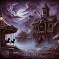 Gothic Haunted Funhouse Print: Vintage Halloween Carnival (Digital Download)
