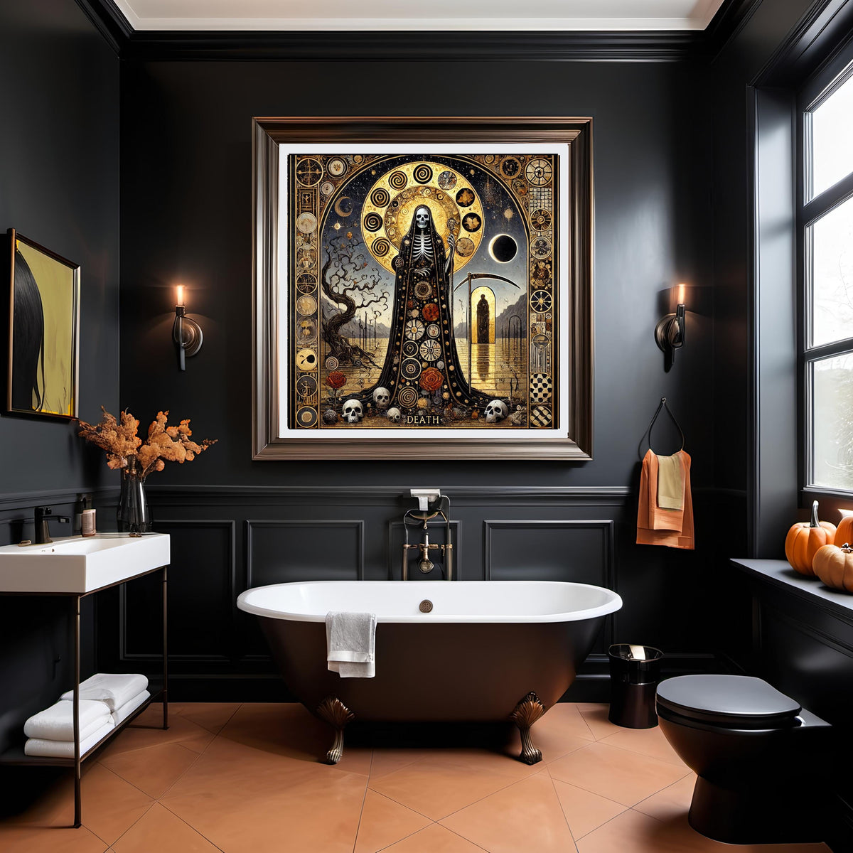Death: The Eternal Passage – Gilded Tarot-Inspired Gothic Art (Digital Download)