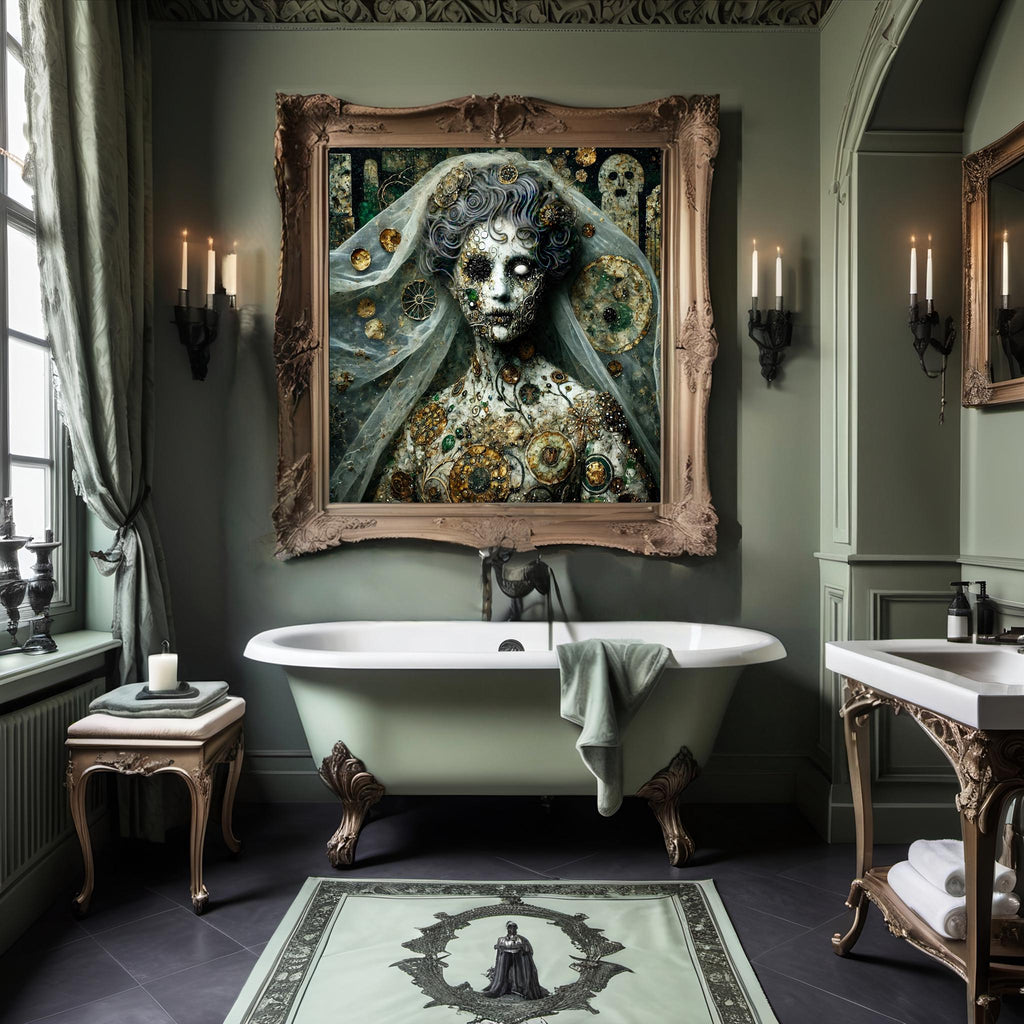 Gothic Undead Bride Portrait Art (Digital Download)