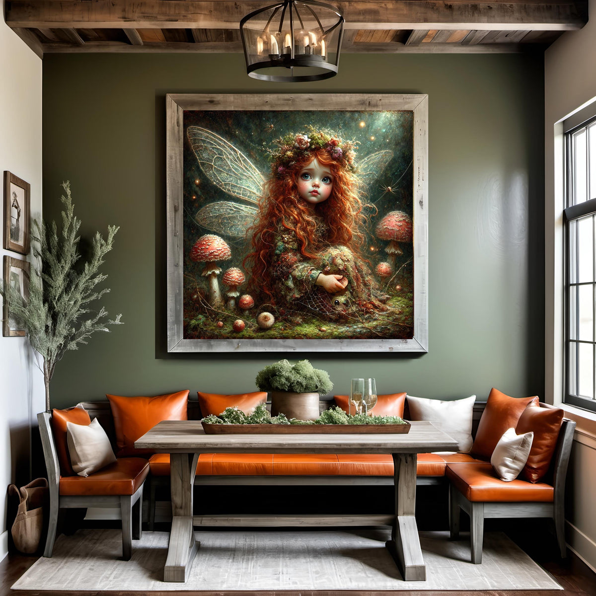 Woodland Fairy Portrait: Enchanted Forest Art Print (Digital Download)