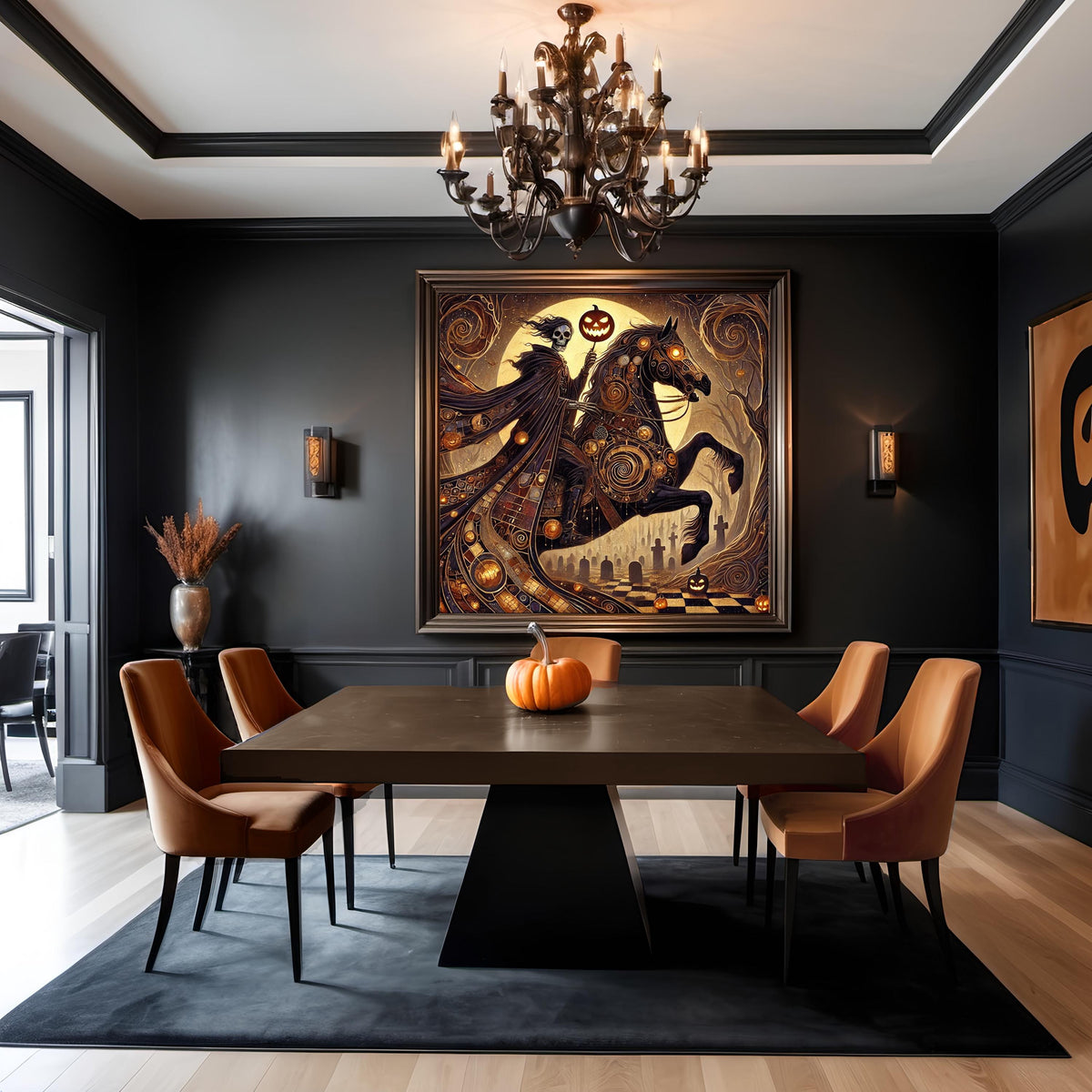Halloween Rider: Gothic Headless Horseman Art (Digital Download)