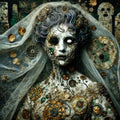 Gothic Undead Bride Portrait Art (Digital Download)