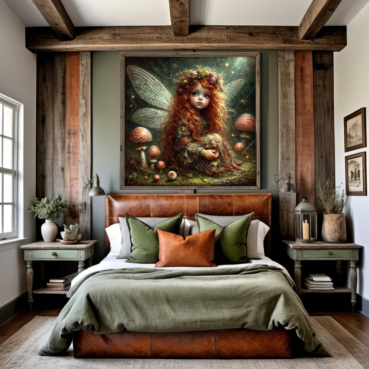 Woodland Fairy Portrait: Enchanted Forest Art Print (Digital Download)