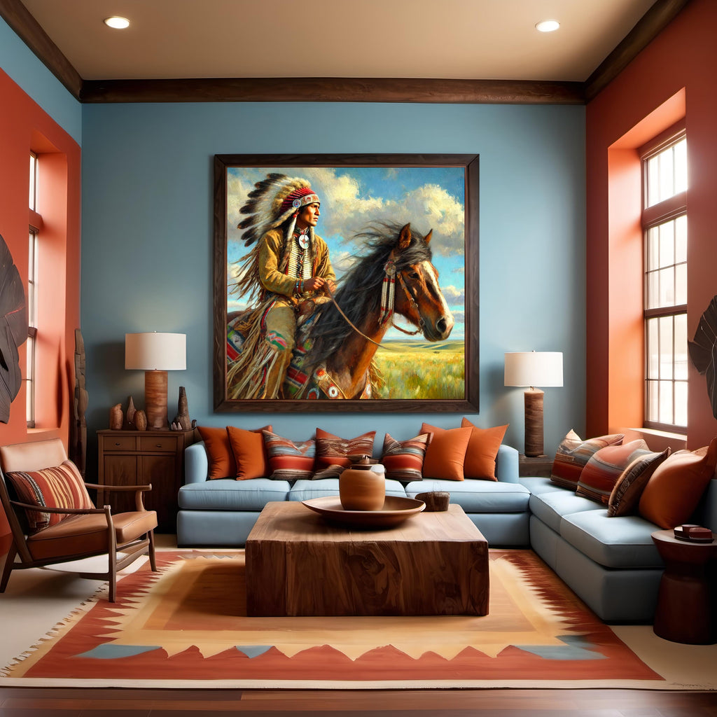 What the Wind Knows Oil Painting: Quiet Strength Western Fine Art Wall Decor (Printable Digital Download)