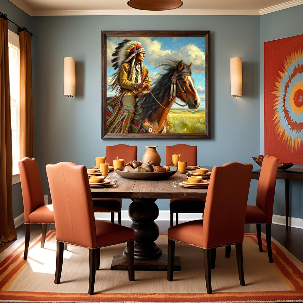 What the Wind Knows Oil Painting: Quiet Strength Western Fine Art Wall Decor (Printable Digital Download)