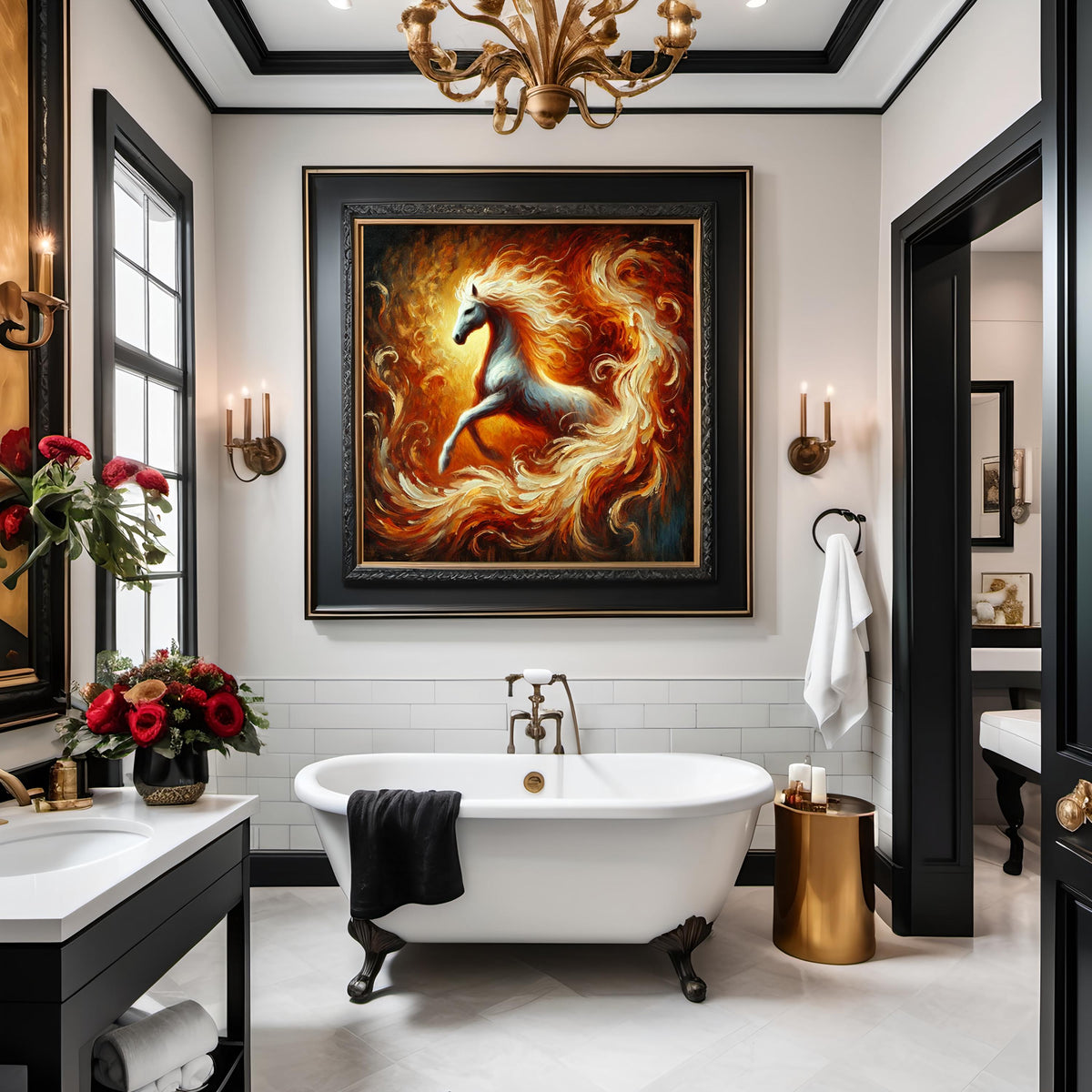 Fire Horse Art Print: Symbolic New Year Energy (Digital Download)