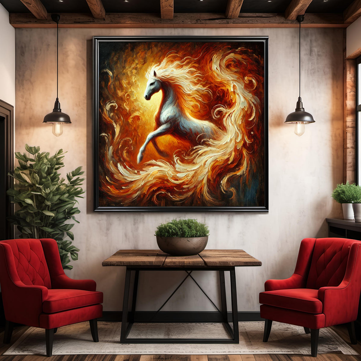 Fire Horse Art Print: Symbolic New Year Energy (Digital Download)
