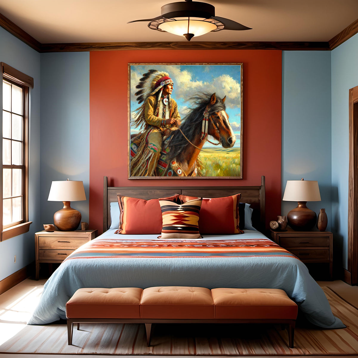 What the Wind Knows Oil Painting: Quiet Strength Western Fine Art Wall Decor (Printable Digital Download)