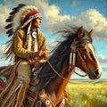 What the Wind Knows Oil Painting: Quiet Strength Western Fine Art Wall Decor (Printable Digital Download)