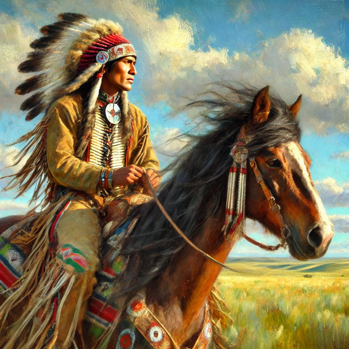 What the Wind Knows Oil Painting: Quiet Strength Western Fine Art Wall Decor (Printable Digital Download)